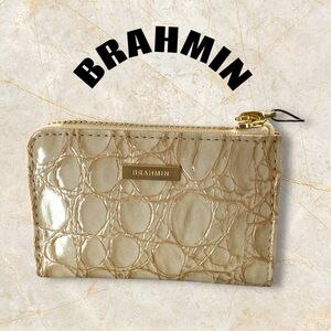 Brahmin Metallic Gold Croc-Embossed Wallet NEW🤩🤩🤩